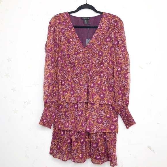 HOUSE of Harlow 1960 tiered floral mini dress - Picture 10 of 13